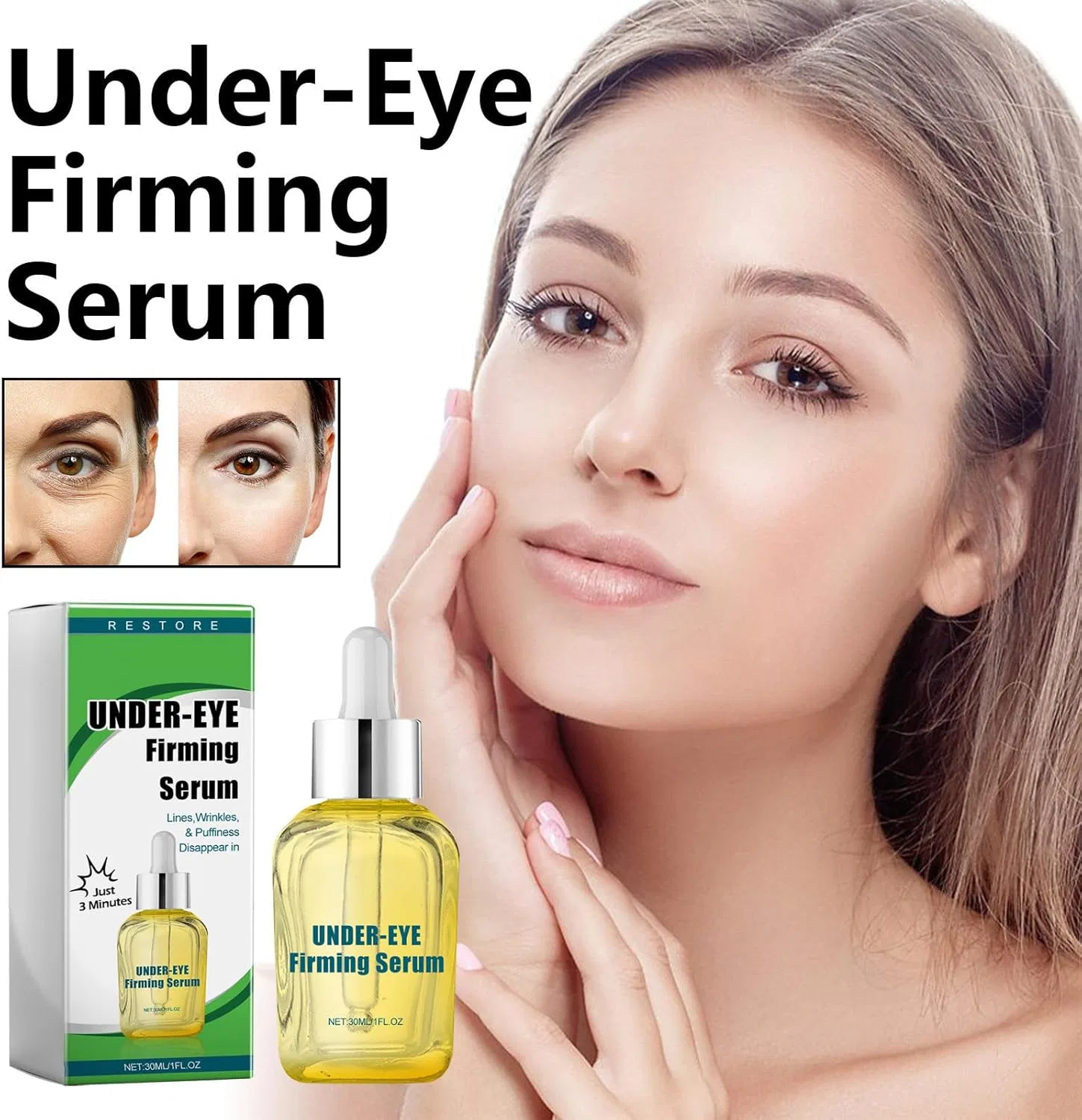 Сыворотка для век лифтинг-фирминг Instant Under Eye Firming Clara Formula 30 мл Generic — фото 3