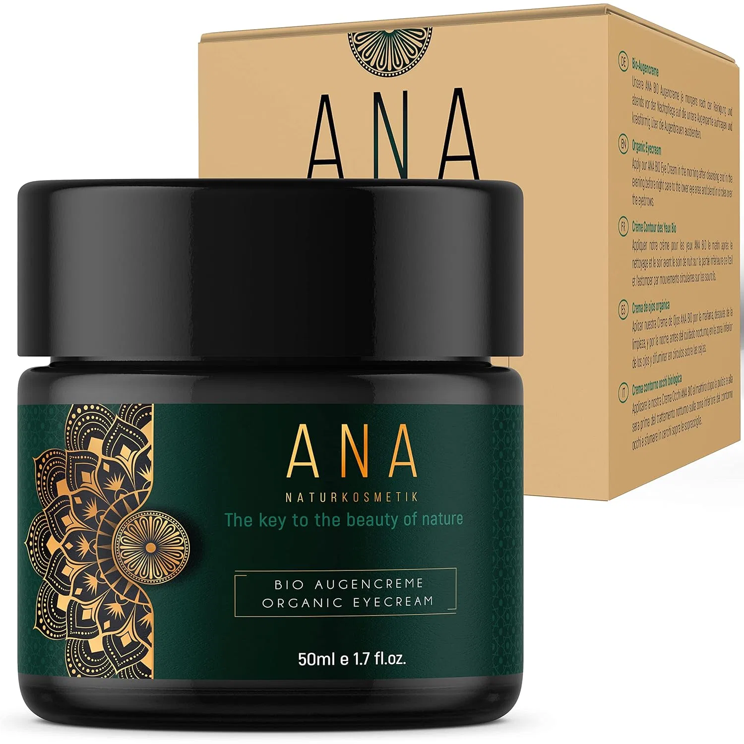 Органический крем для глаз с алоэ вера ANA Naturkosmetik, 50 мл Ana Naturkosmetik