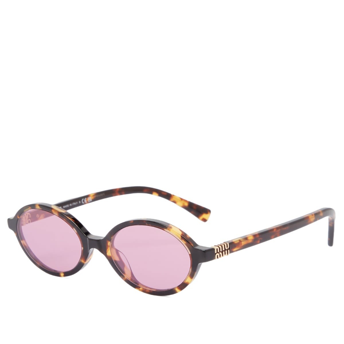

Солнцезащитные очки Miu Miu Regard Sunglasses, цвет Honey Havana & Bordeaux