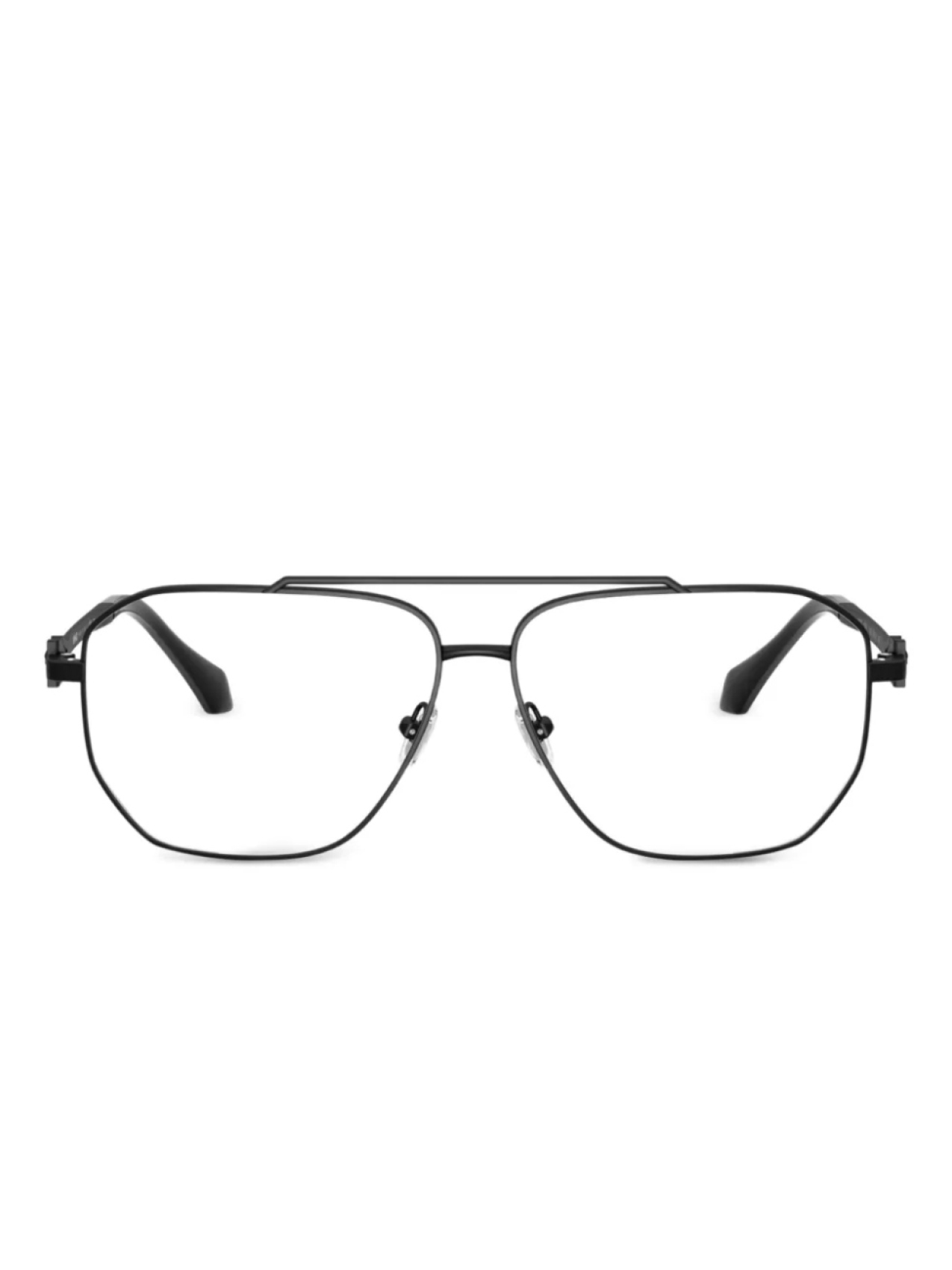 

Очки в квадратной оправе Versace Eyewear, черный