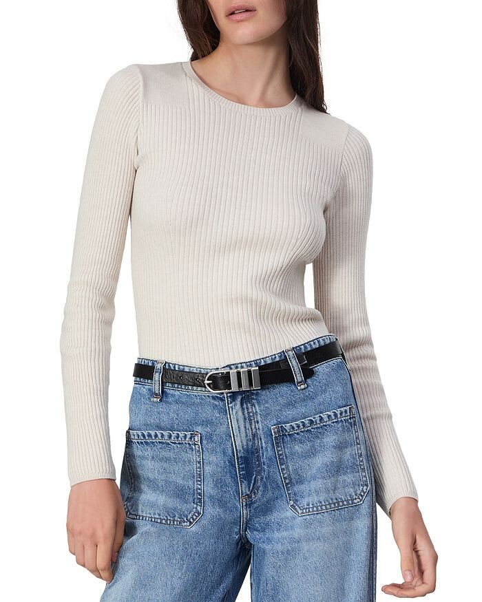 

Футболка с длинными рукавами rag &bone Audrina rag & bone, слоновая кость/кремовый