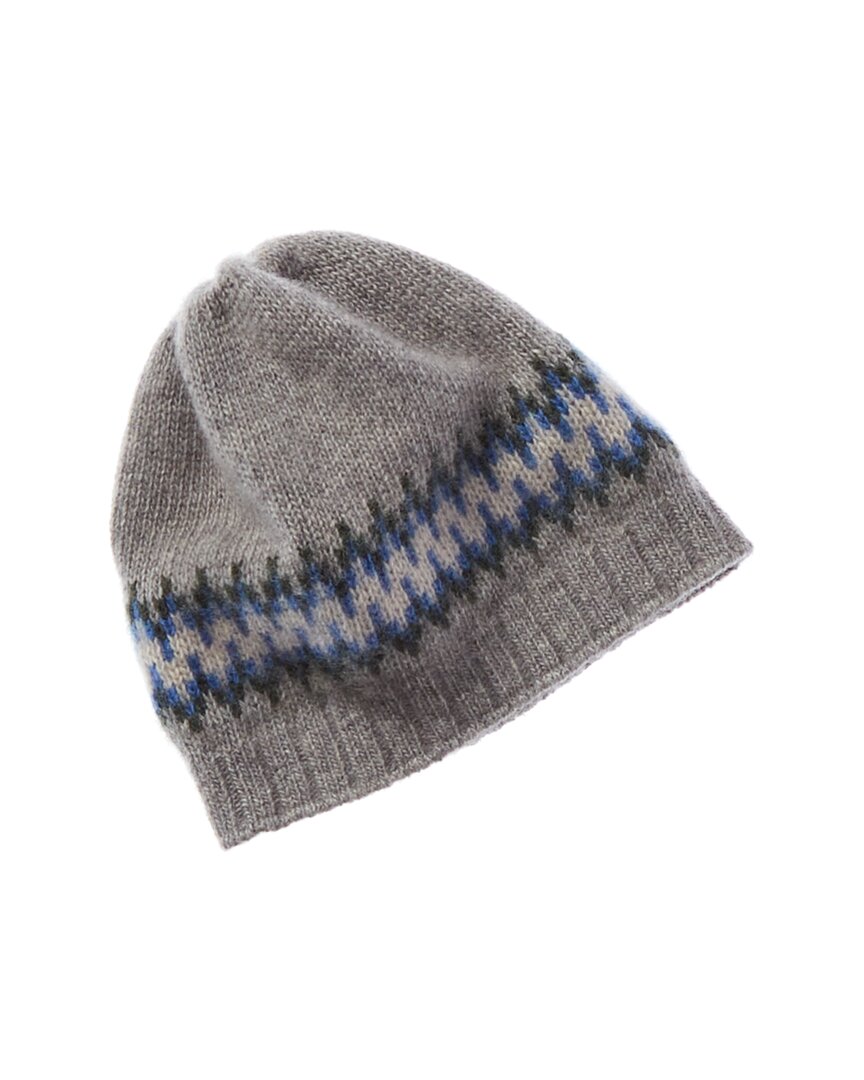 

Portolano Kids Кашемировая шапка интарсия, светло-серый