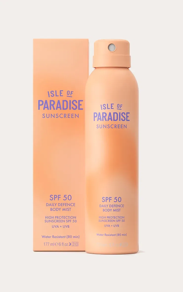 Солнцезащитный спрей Isle of Paradise SPF 50 75 мл Prettylittlething, прозрачный — фото 2