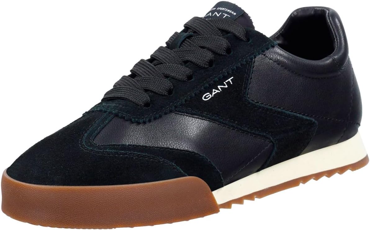 

Мужские кожаные кроссовки на шнуровке GANT 31631003/G00, черные