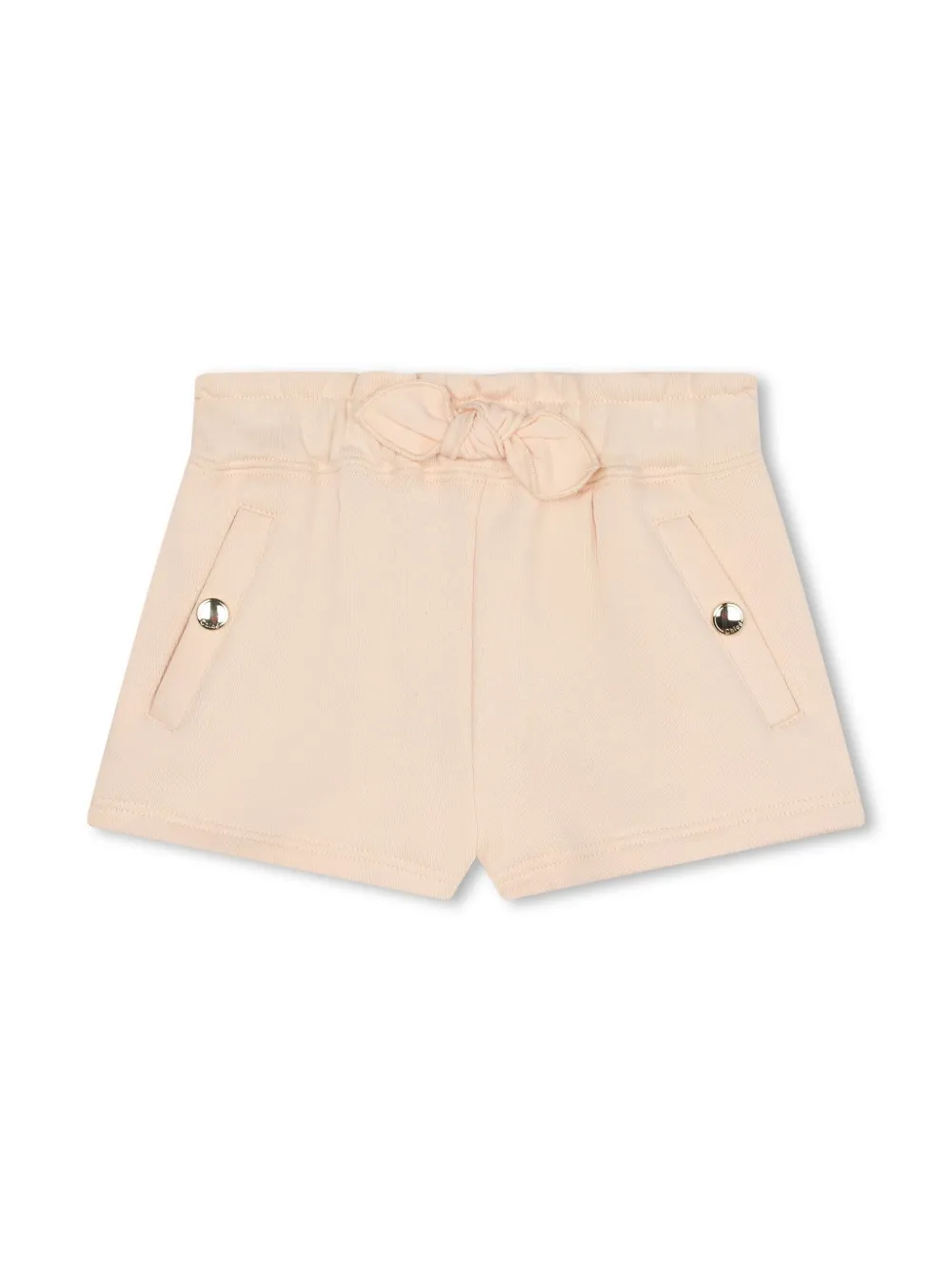 

Шорты из органического хлопка с логотипом Chloé Kids, нейтральный