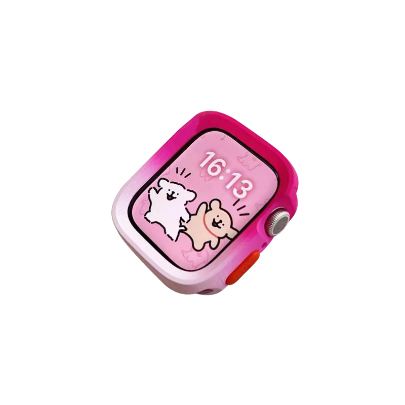 

Akkerds Часы Protective Case Apple TPU Case Material Apple, Matte gradient - rose gradient pink