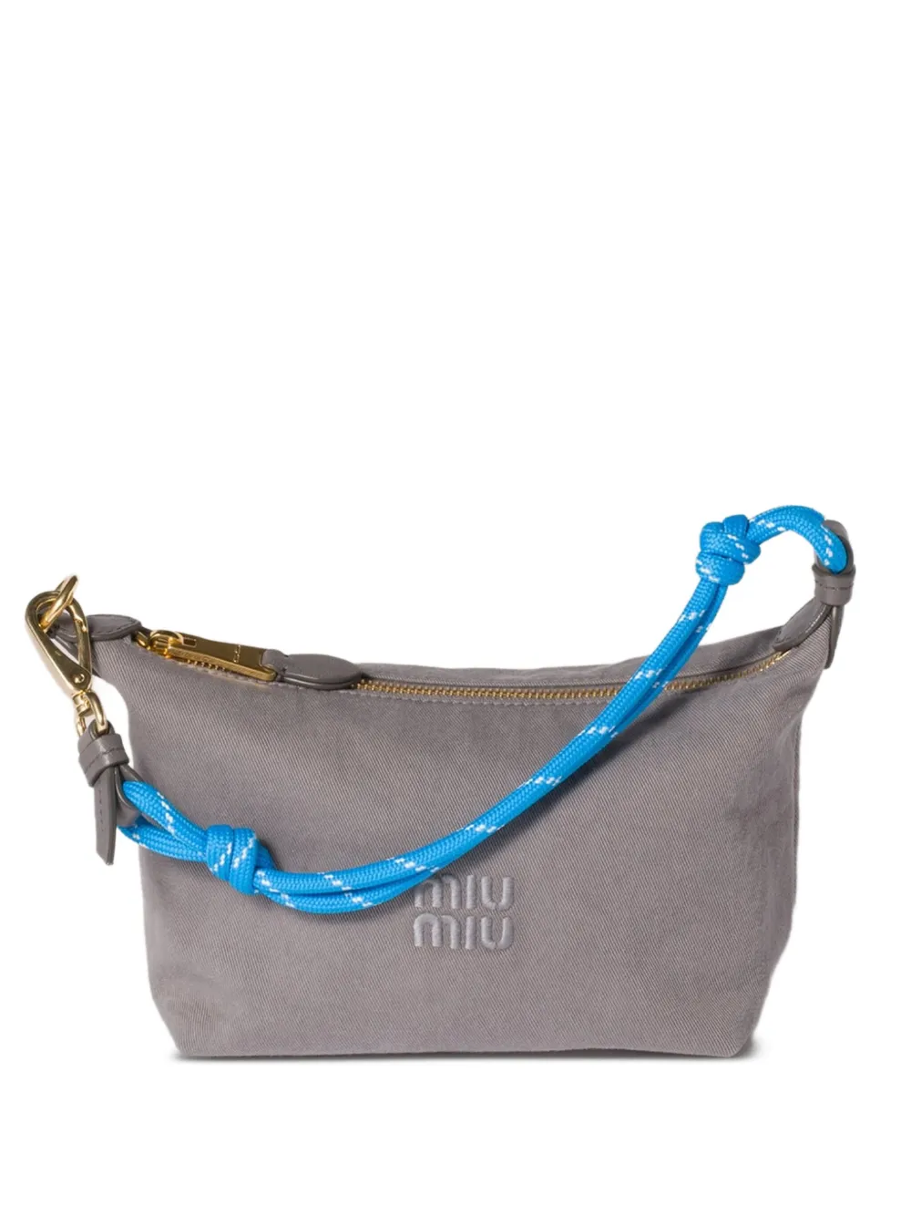 

Мини-сумка Gabardine MIU MIU, серый
