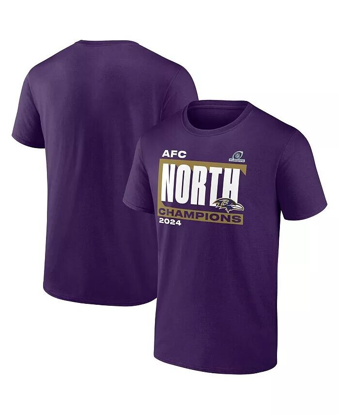 

Футболка мужская фиолетовая Baltimore Ravens 2024 AFC North Division Champions Conquer Fanatics