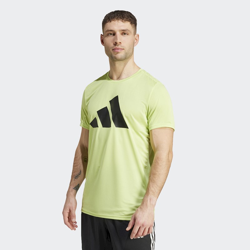 

Мужская футболка Run It Adidas, зеленый