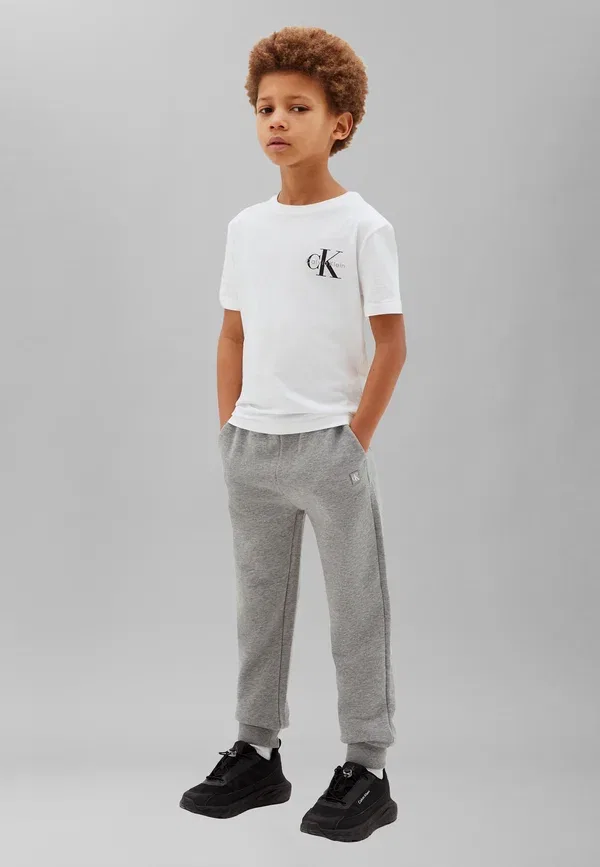 Спортивные штаны с мини-нашивкой Calvin Klein Jeans, средне-серый меланж — фото 2