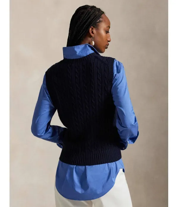 Жилет slim fit Polo Ralph Lauren, темно-синий — фото 3