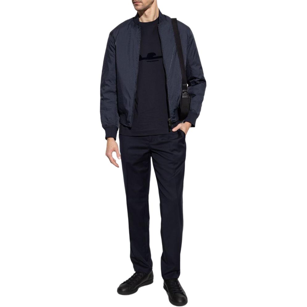 EMPORIO ARMANI Реверсивная куртка на молнии, Marine Blue — фото 4