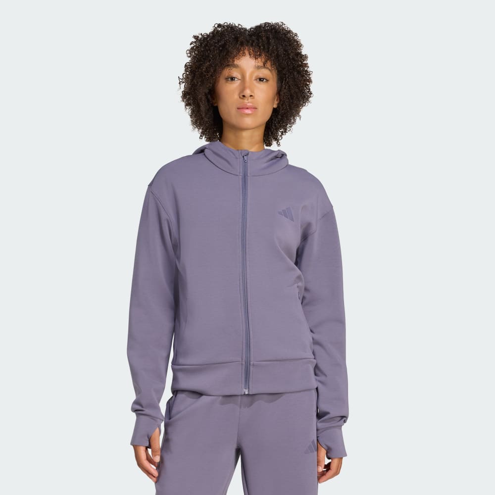 

Спортивная толстовка Adidas Designed 4 Training Full-Zip Hooded Sweatshirt, цвет Preloved Violet