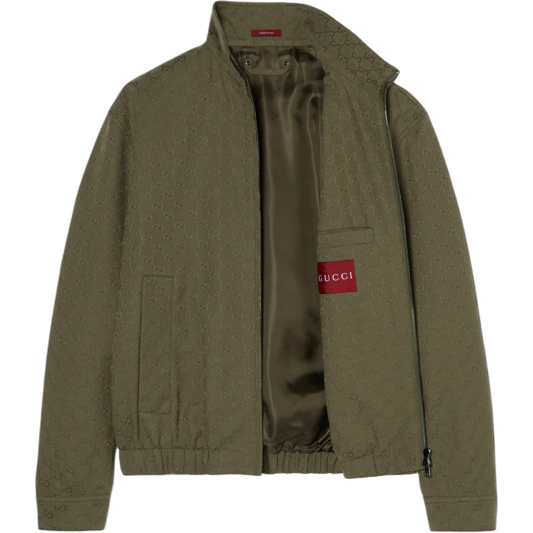 GUCCI GG Canvas бомбер, Forest Green — фото 3