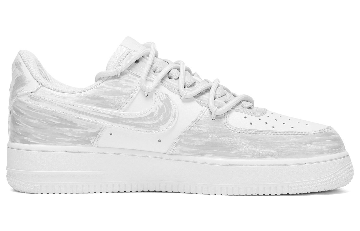 Кроссовки Nike Air Force 1 Skateboarding Shoes Women's Low-top White/gray, белый/серый — фото 2