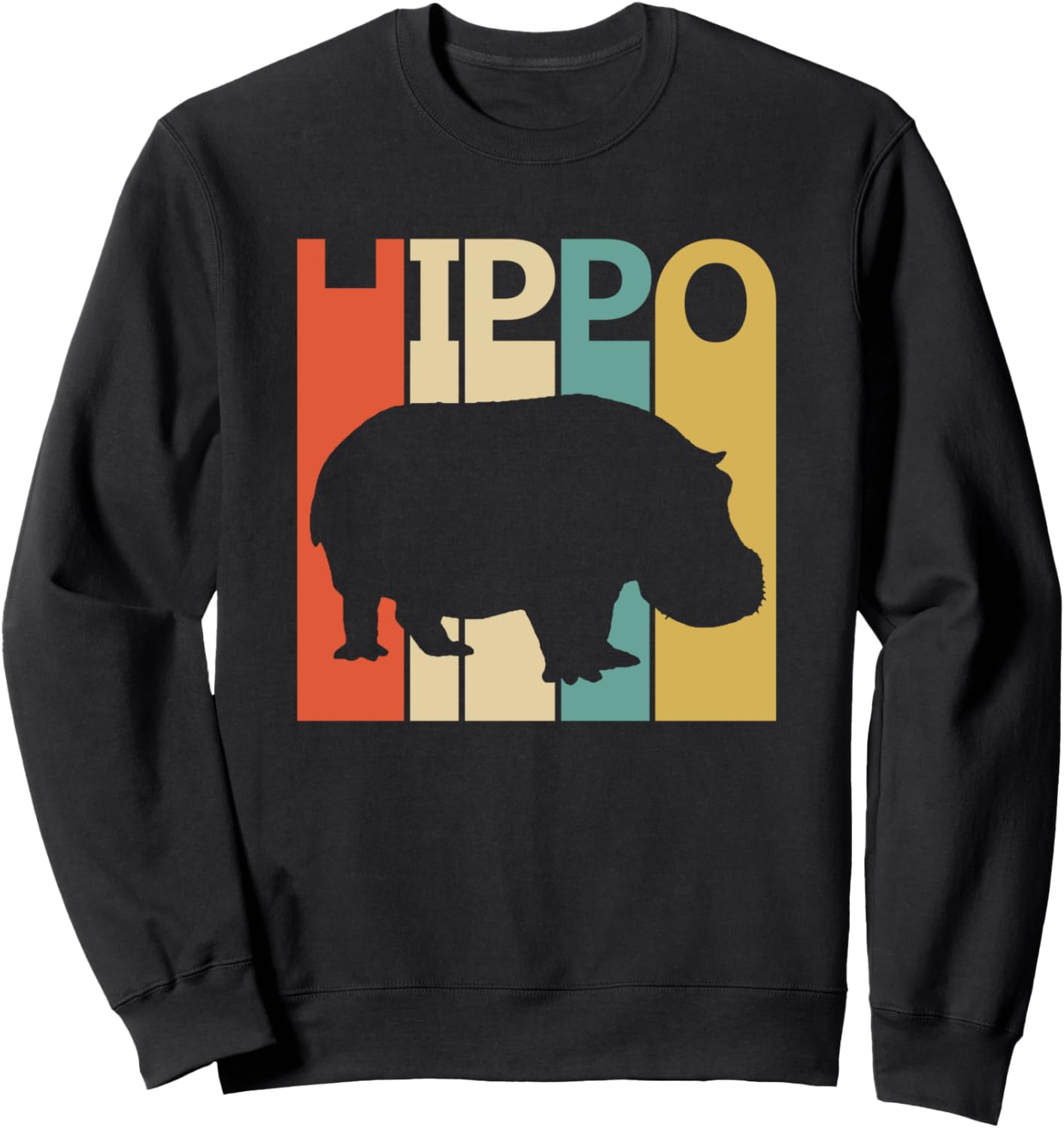 

Толстовка с изображением бегемота Hippopotamus Animal Art Gift, черный