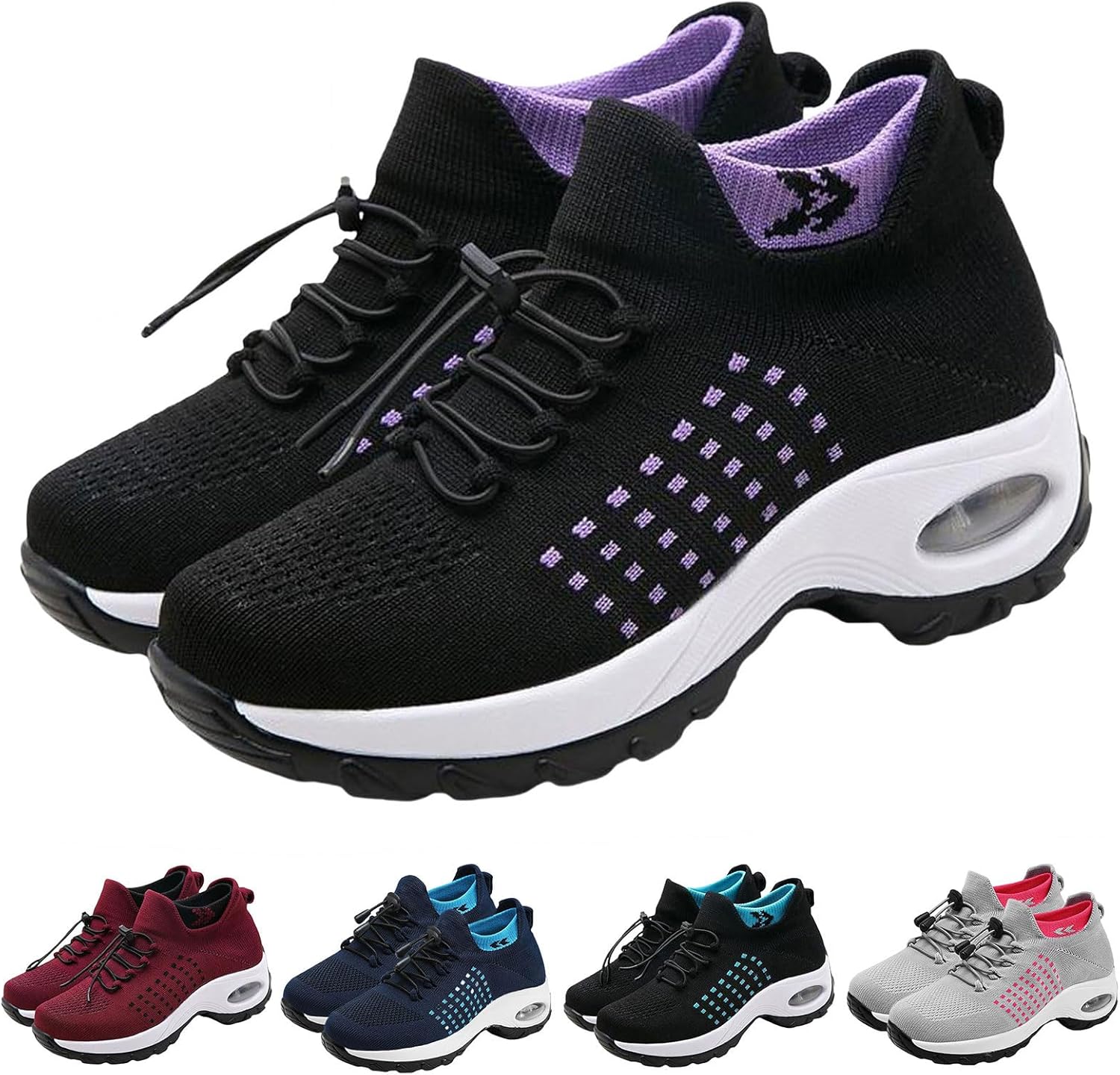 

Ортопедическая обувь для женщин, удобная обувь OrthoWear для женщин и мужчин, растягивающиеся кроссовки с амортизацией, комфортная обувь для медсестер, легкие кроссовки для ходьбы при фасциите подошвы Tazeap, фиолетовый