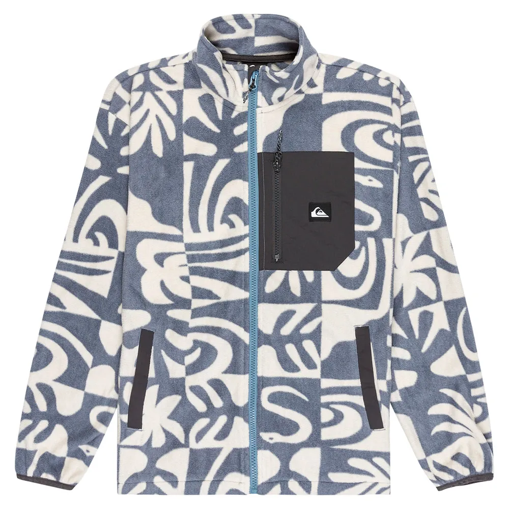

Флис Quiksilver Ice Fields full zip, синий
