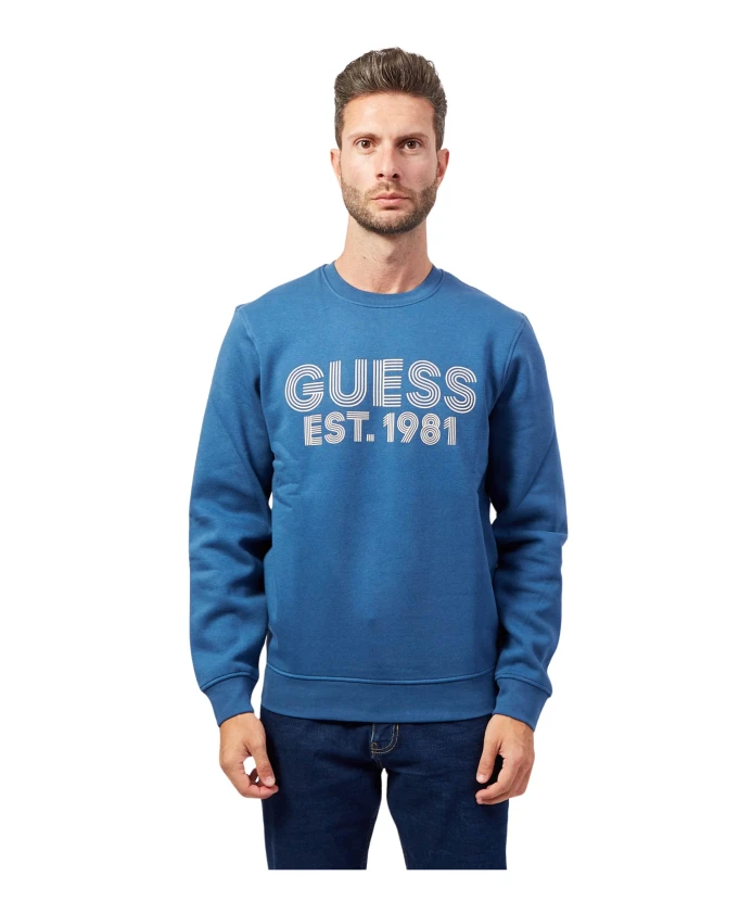 

Свитер с круглым вырезом Guess, синий