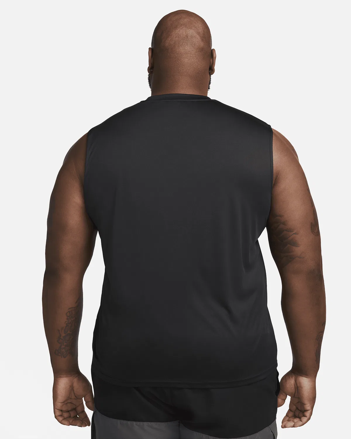 Мужской топ без рукавов (Big & Tall) Nike Swim Hydroguard Essential, Black — фото 2