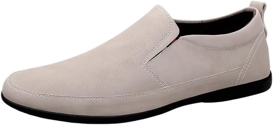 Лоферы кожаные мужские Beige DHFIRUFSHLO