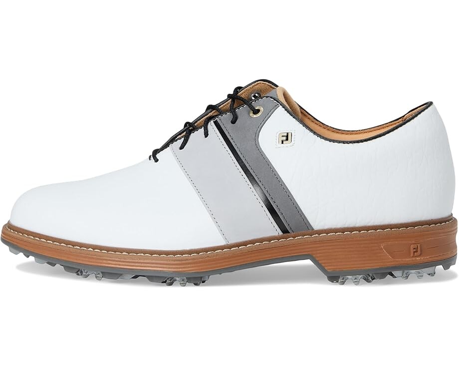 Кроссовки FootJoy Premiere Series Bison Golf Shoes, цвет White/Grey/Black — фото 4