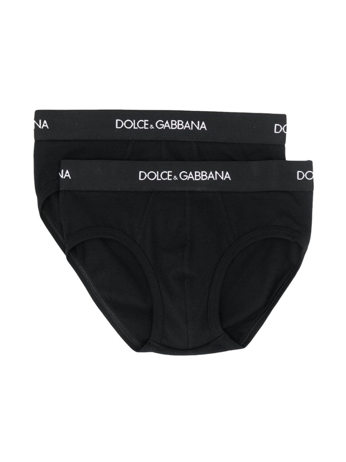 

Dolce & Gabbana Kids комплект из двух трусов-брифов, черный