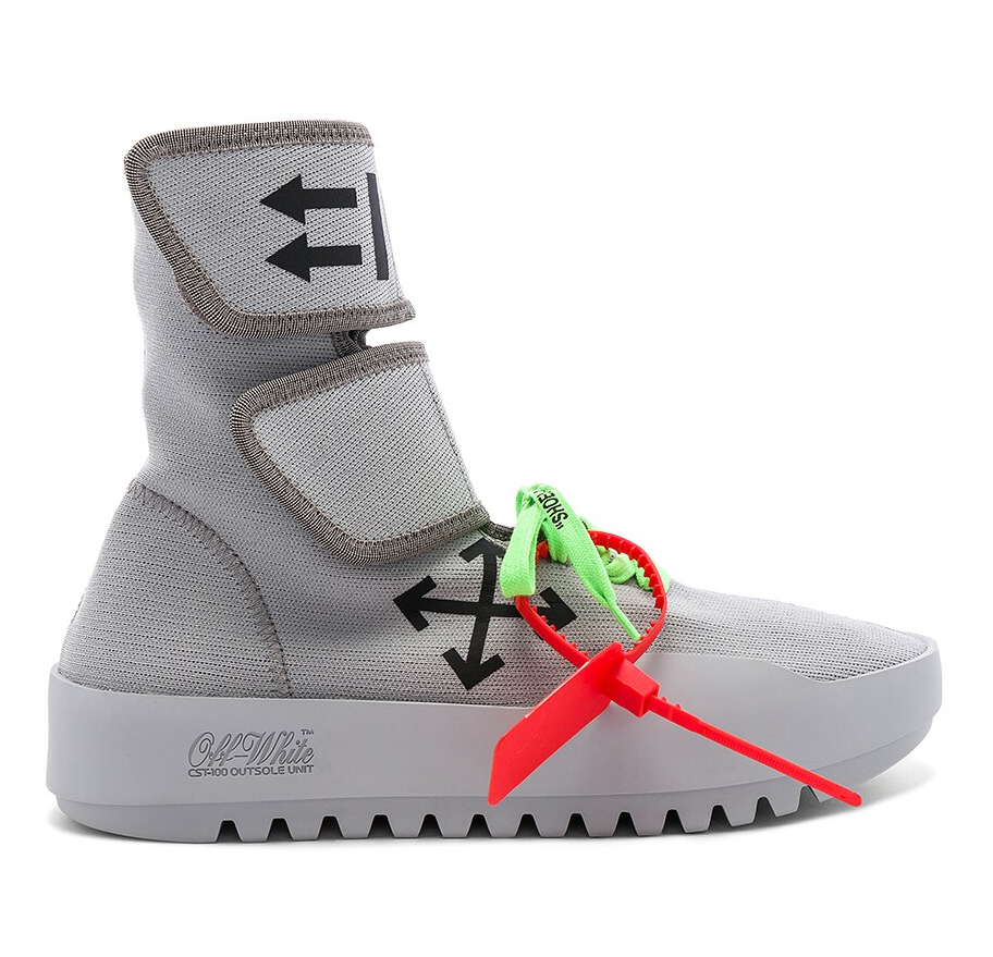 

Серые мужские кроссовки из полиамида Off-White