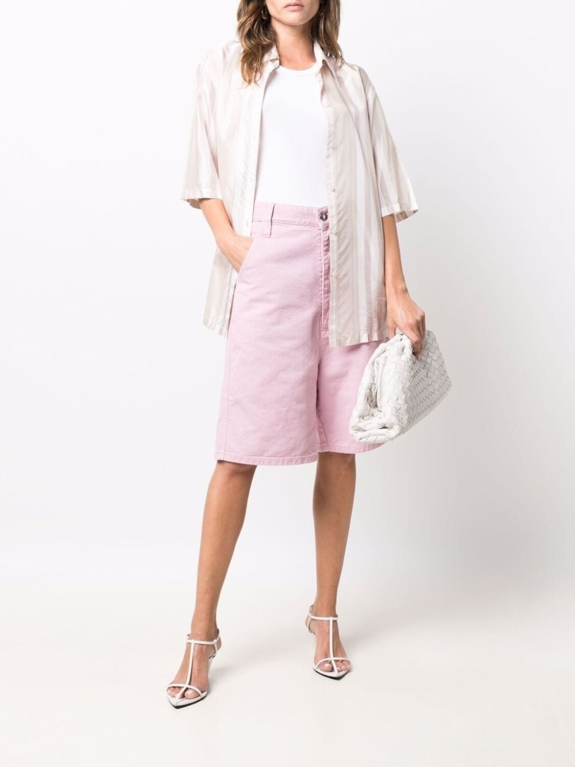 

AMI Paris шорты оверсайз, розовый