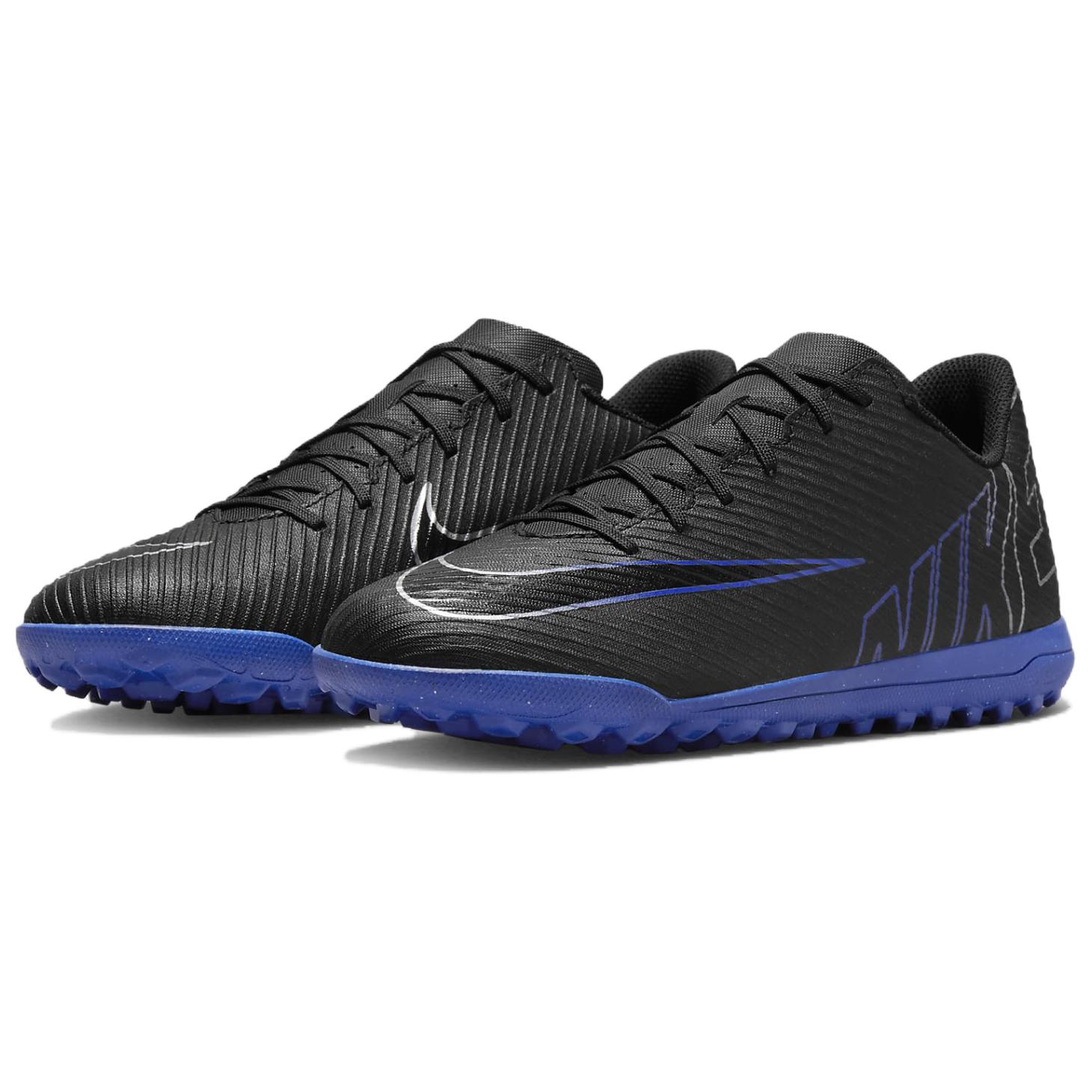 Nike Mercurial Vapor 15 Антискользящие Износостойкие Футбольные Бутсы Унисекс Черный Синий — фото 4