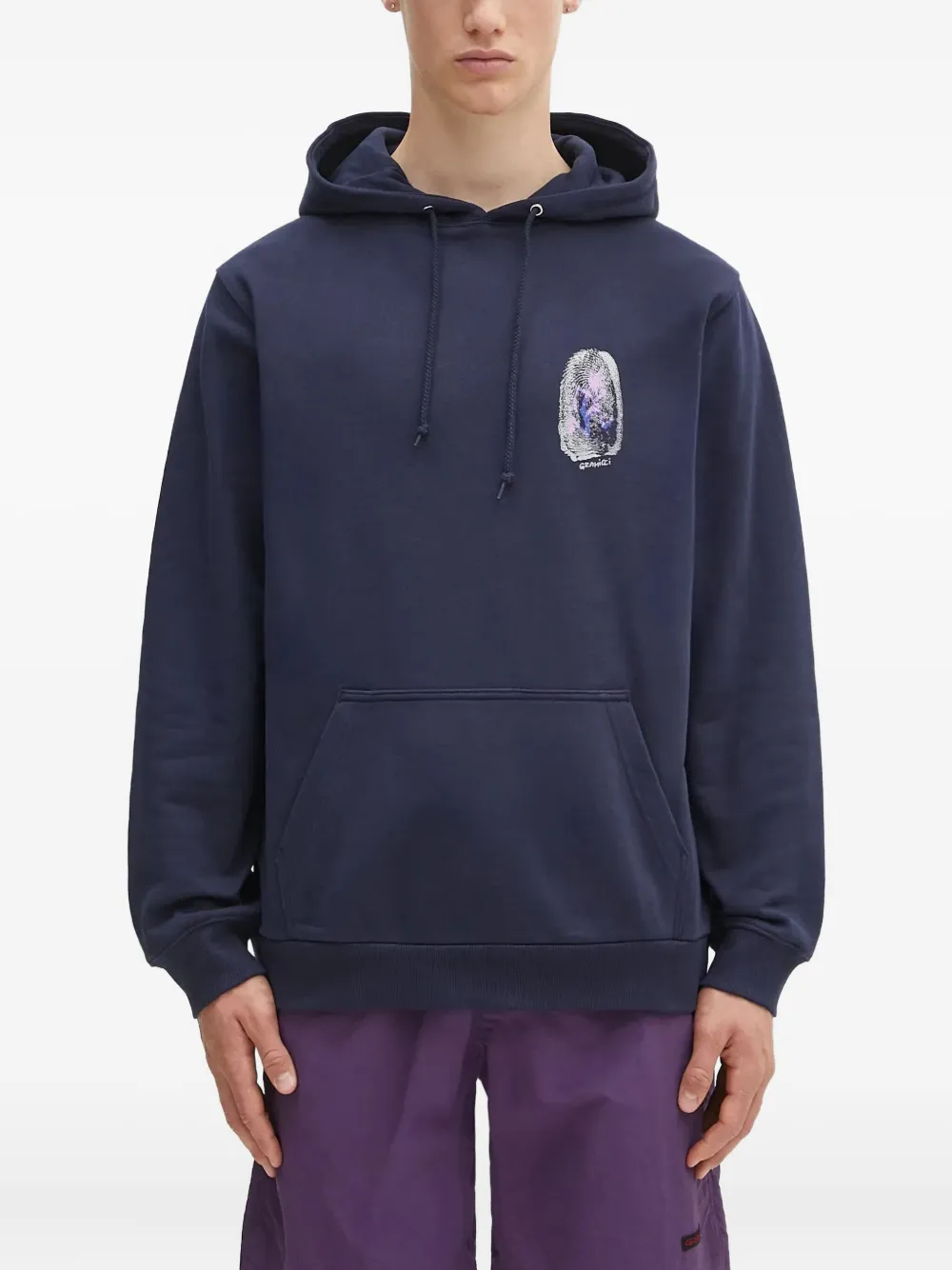 

Худи с графичным принтом Gramicci, синий