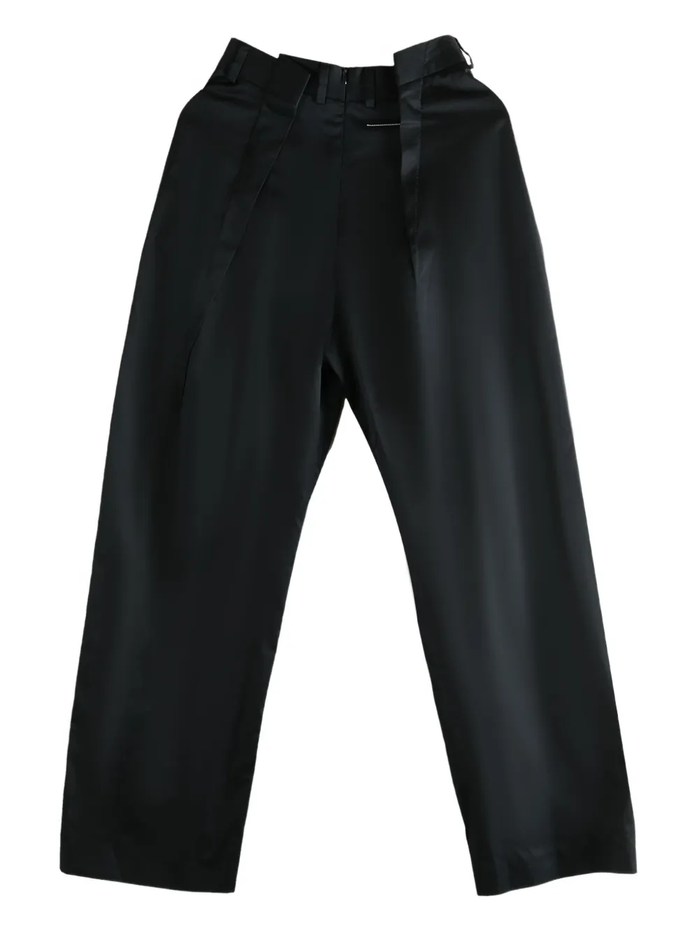 

Брюки со складками спереди MM6 Maison Margiela, черный