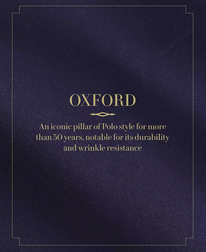 Мужская классическая короткорукавная рубашка Oxford Polo Ralph Lauren, белый — фото 2