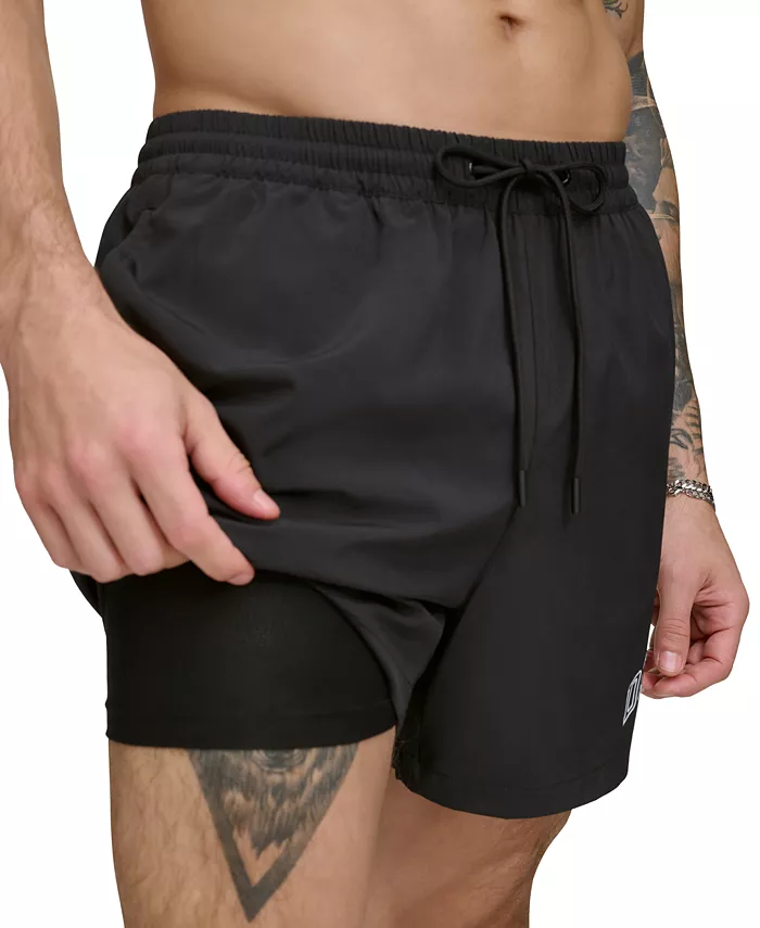 

Мужские шорты для волейбола Core Logo Stretch 5" DKNY, черный