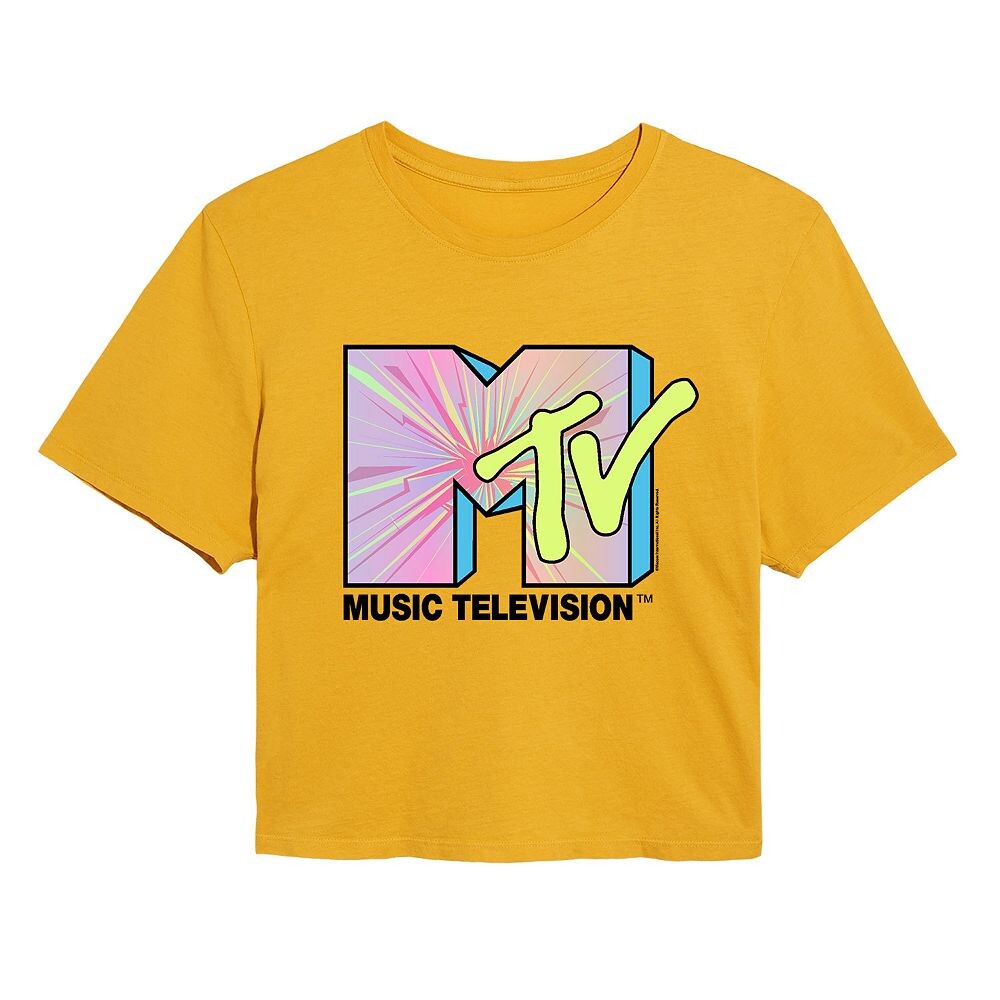 

Укороченная футболка MTV Club для юниоров Licensed Character, желтый