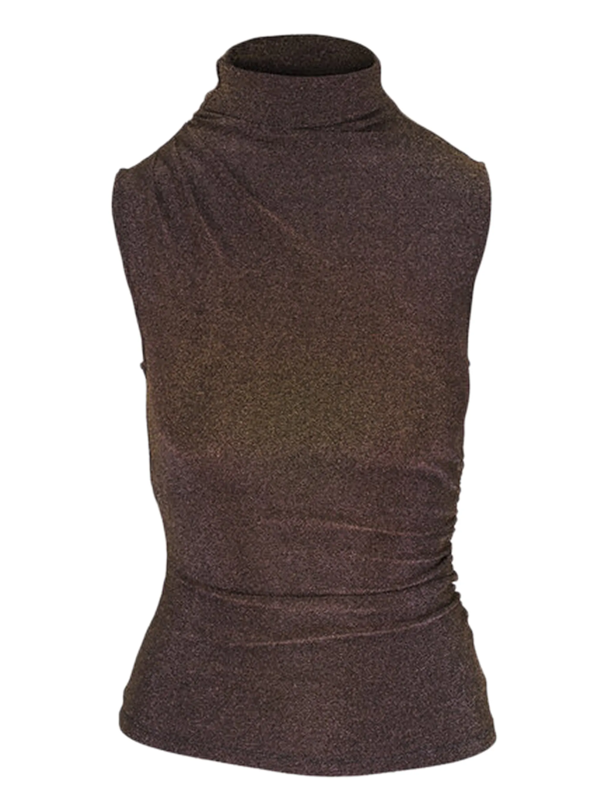 

Топ с имитацией горловины Mylie Veronica Beard, золотистый