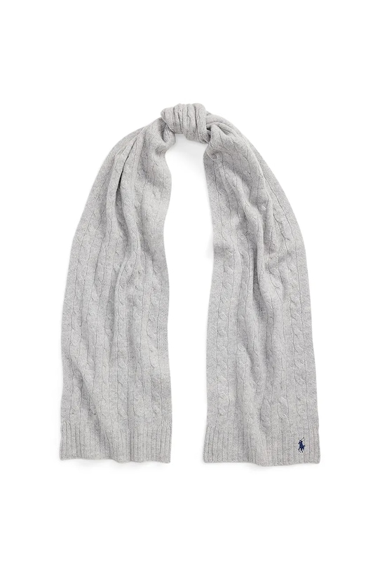 

Шерстяной шарф Polo Ralph Lauren, серый