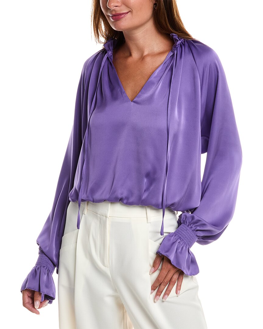 

Сатиновый топ Ramy Brook Bethany, фиолетовый