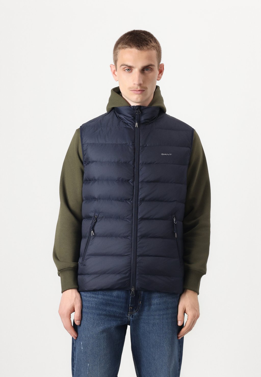 

Жилет LIGHT VEST - Down jacket GANT, темно-синий