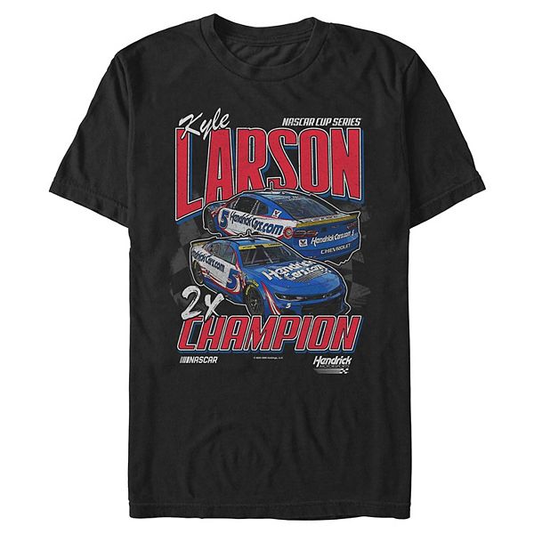 

Футболка с принтом Men's Kyle Larson 2-Time Champion Licensed Character
