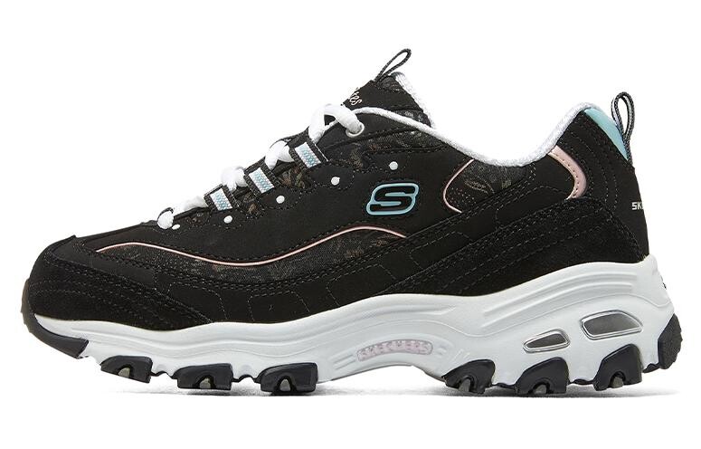 

Кроссовки женские толстые низкие черные/белые Skechers, Черный, Кроссовки женские толстые низкие черные/белые Skechers