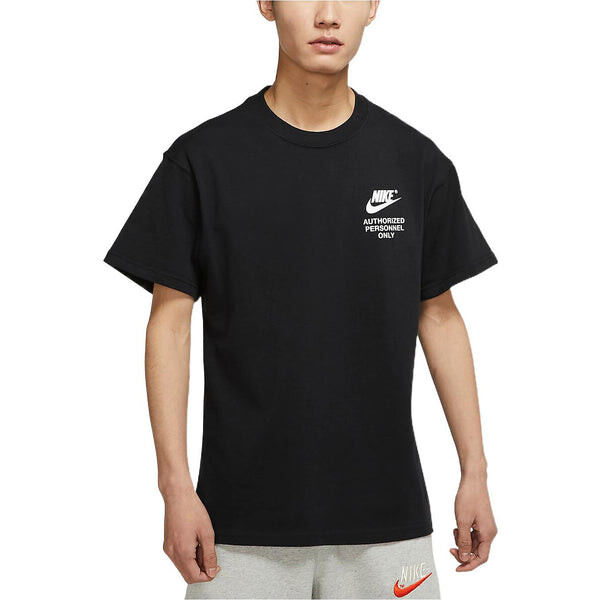 Футболка Nike Alphabet Logo Printing Round Neck Short Sleeve Black, мультиколор — фото 4