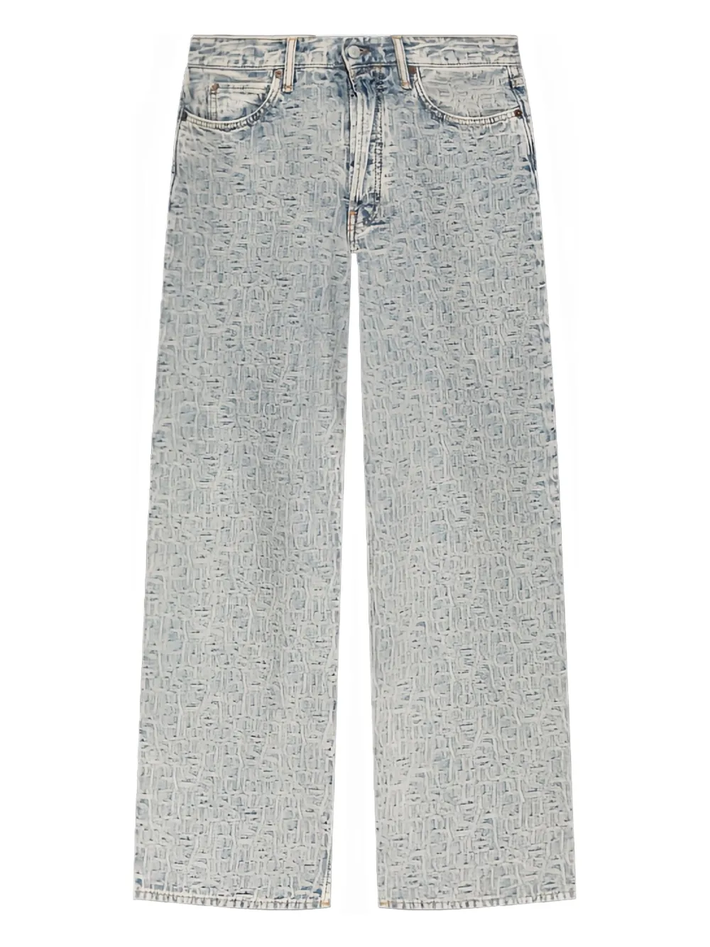

Джинсы с кислотной стиркой Acne Studios, синий