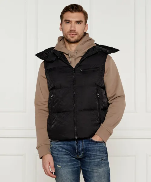 

Пуховик без рукавов Loose fit Emporio Armani, черный
