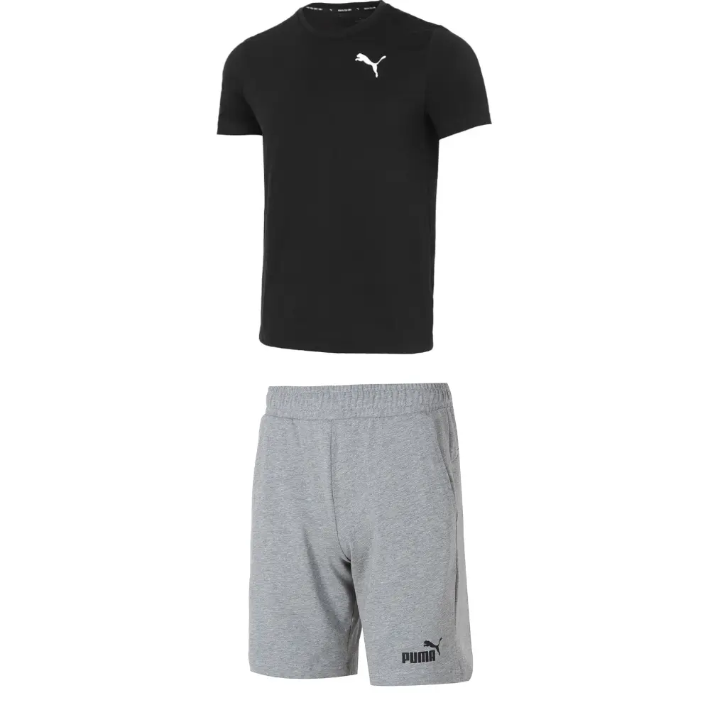 

Повседневная спортивная одежда для мужчин, черный+серый Puma, черный