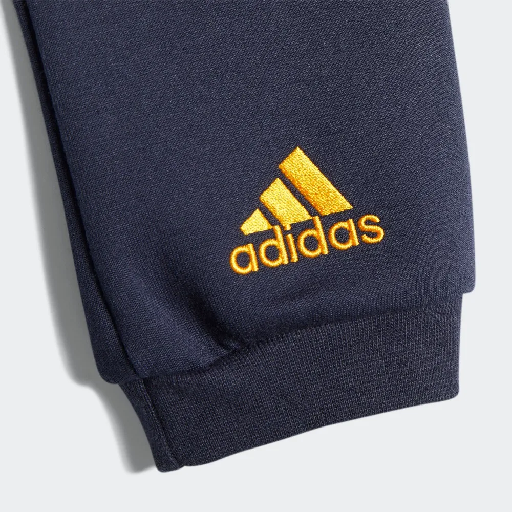 Adidas Ползунки Royal Blue/White/Yellow/Black/Semi Fluorescent Gold для малышей — фото 4
