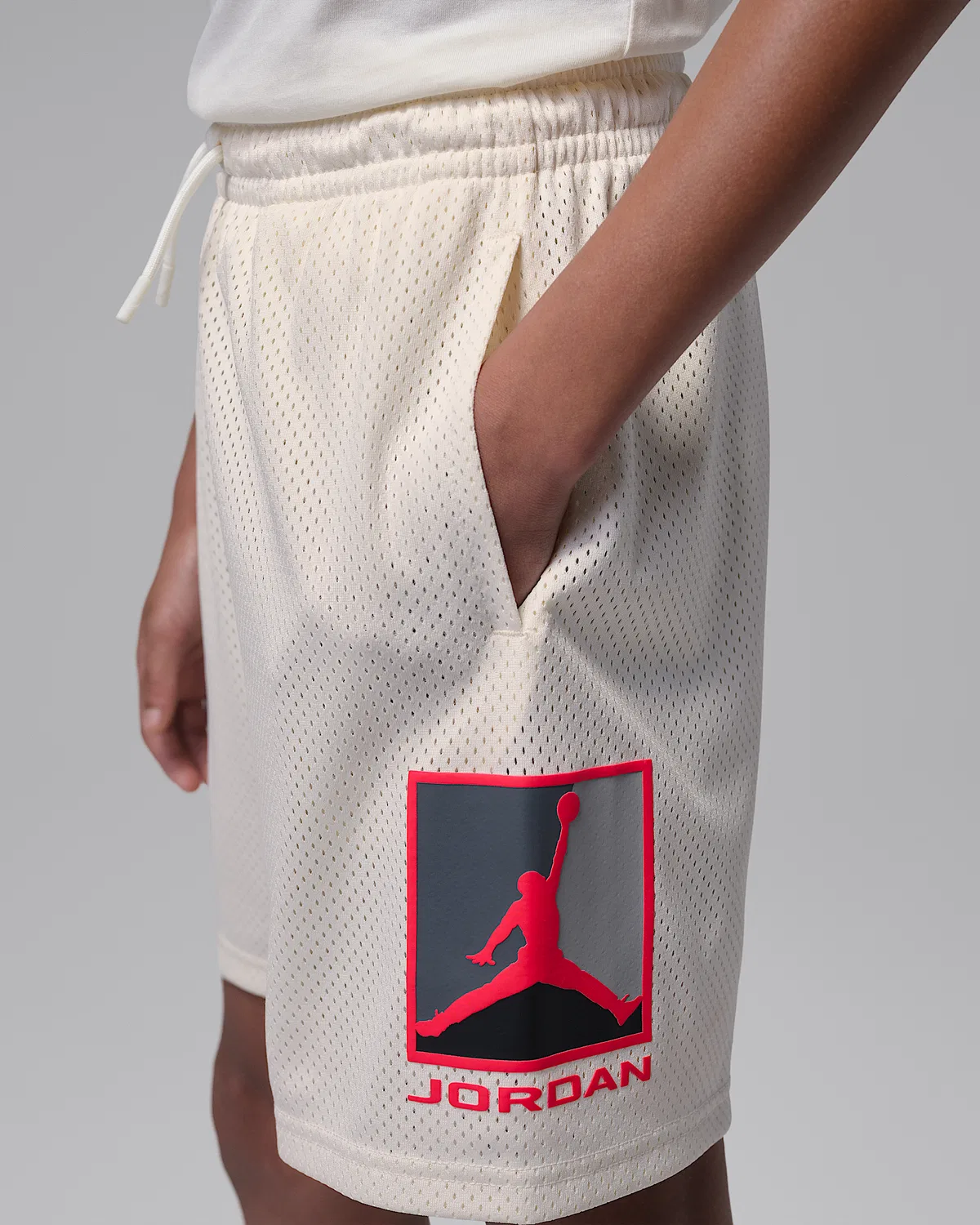 Детские шорты Jordan Brooklyn Baseline Mesh, Brown — фото 4