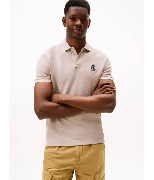 Полюс regular fit Tommy Hilfiger, бежевый