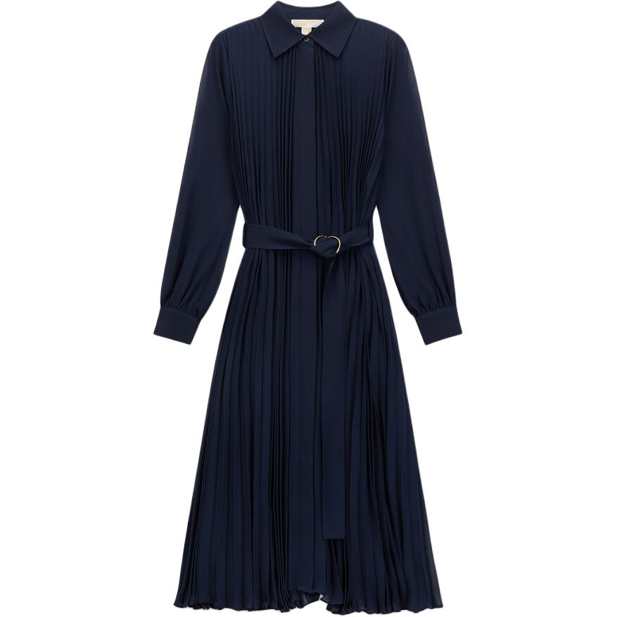 

Футболка с длинными рукавами женская темно-синяя MICHAEL KORS