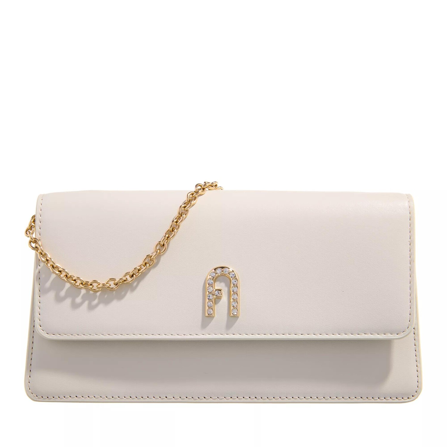 

Миниатюрная сумка через плечо diamante в форме зефира. Furla, бежевый